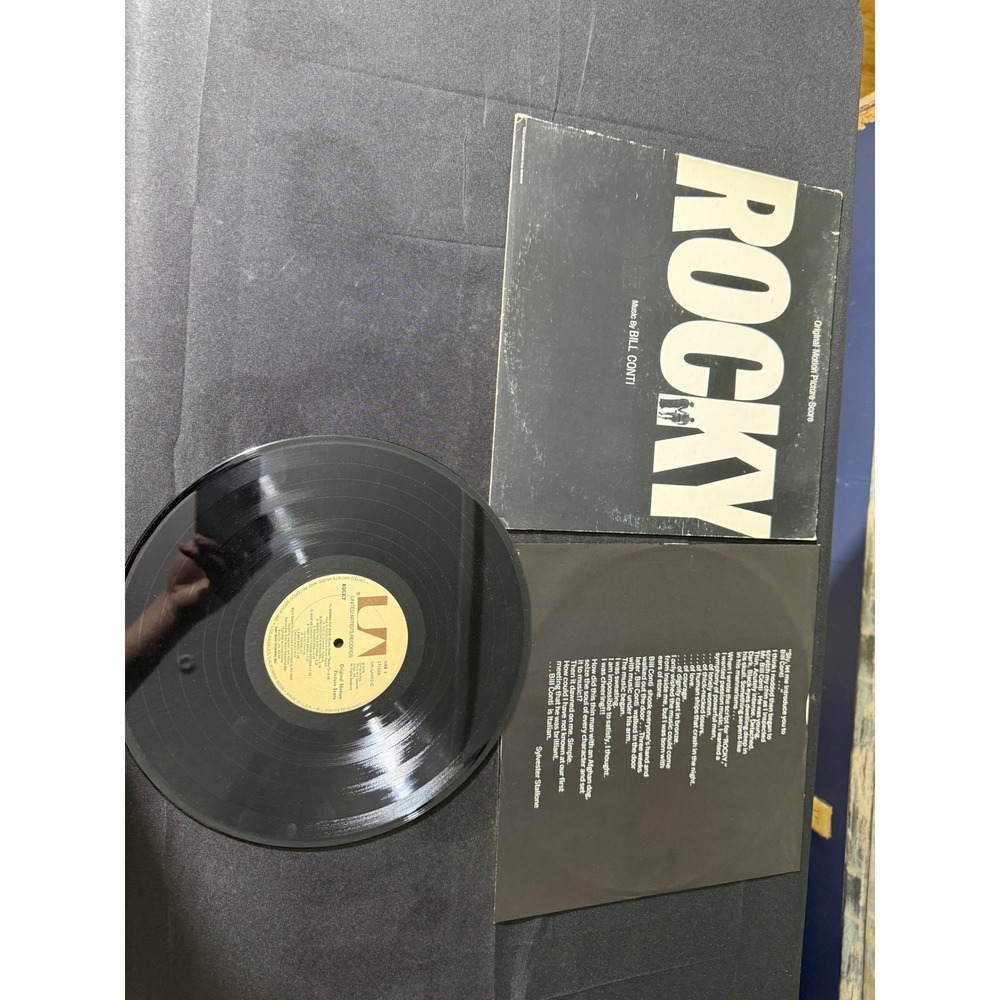 United Artists Rocky Soundtrack Vinyl LP 12" Black Excellent Bill Conti Score